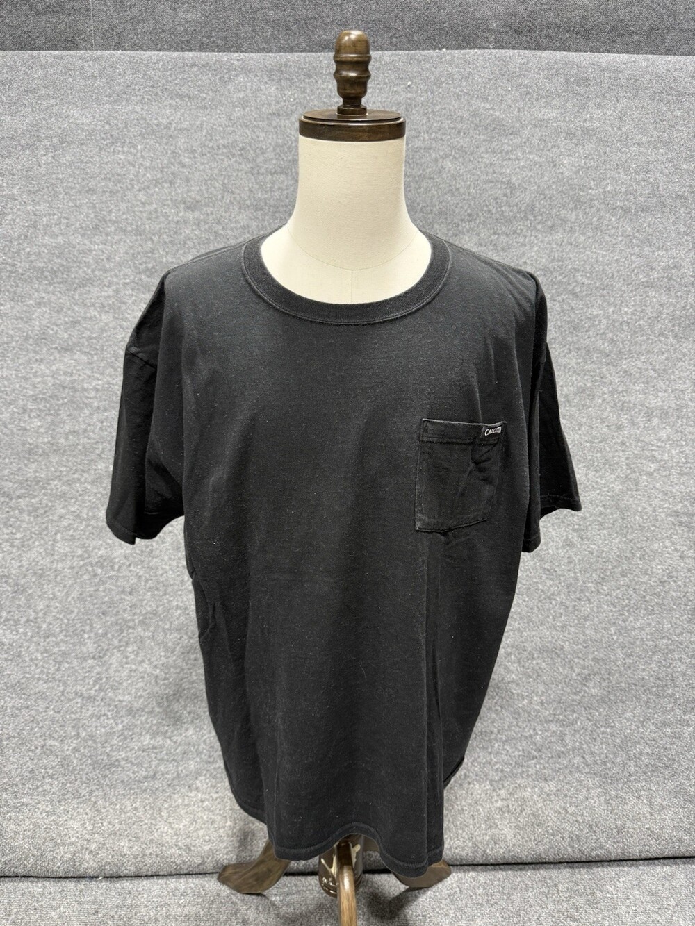 Calcutta Apparel T Shirt Mens 2XL Black Pocket Tee Skull Fish Graphic Back Logo